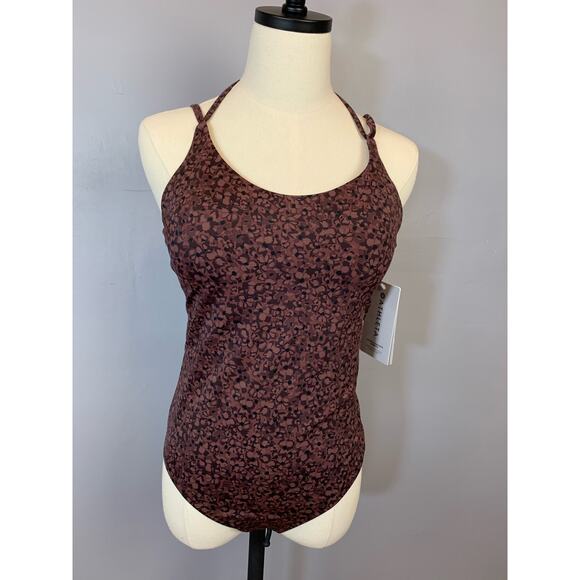 NWT Athleta One Piece Keyhole Swimuit Floral Camo Medium - Picture 11 of 16